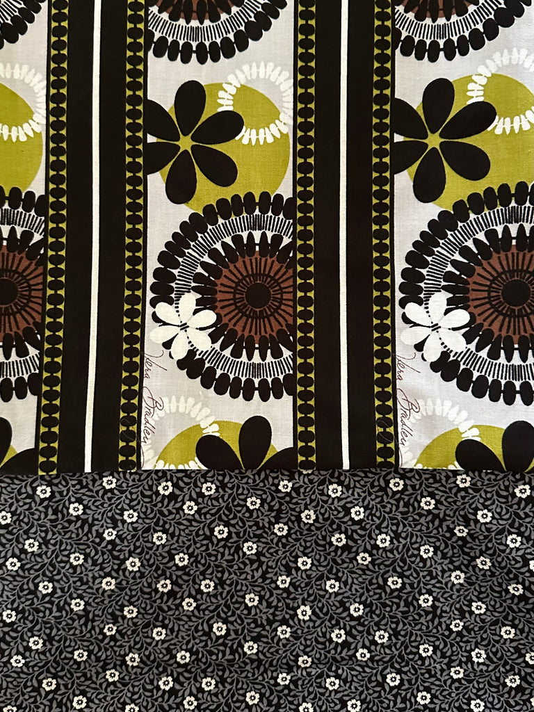CAPRI Cotton - Funky Flower w/ Black & Grey Design