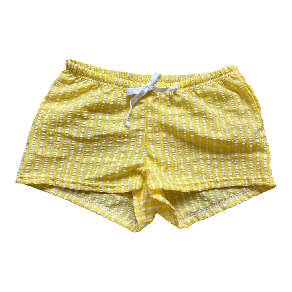 Female BOXERS Seersucker  - Yellow