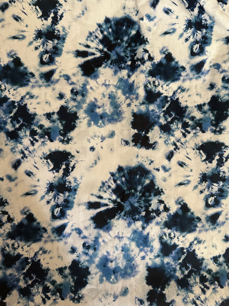 Cotton PANTS - Blue Tie Dye