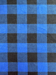 Flannel Pants - Royal Blue Buffalo Check