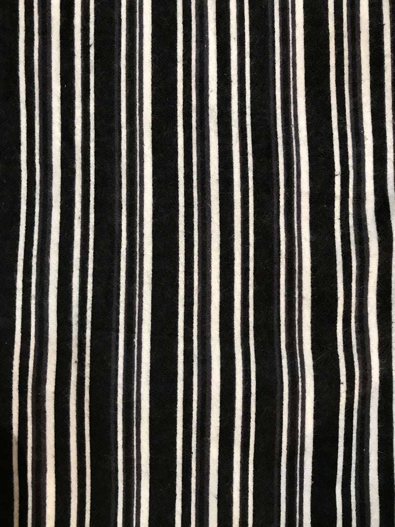 Flannel Pants - Black & White stripe
