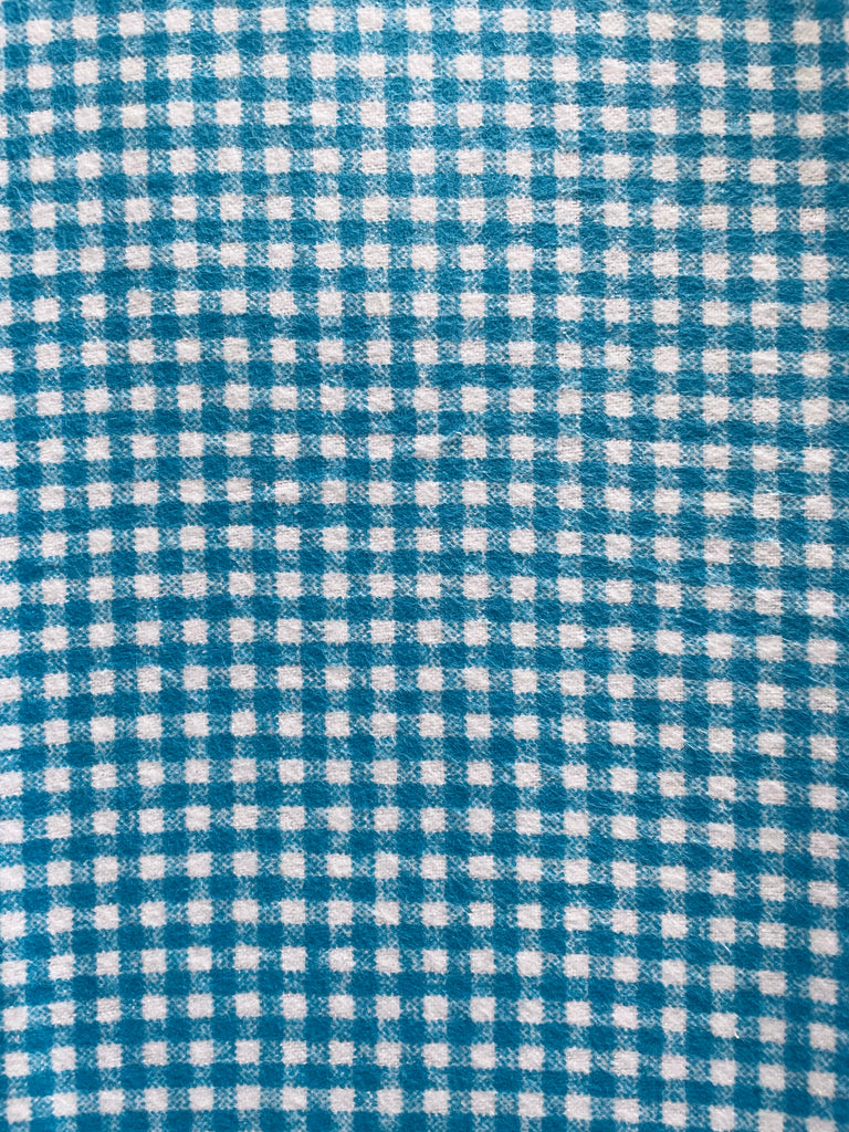 Flannel PANTS - Turquoise Gingham