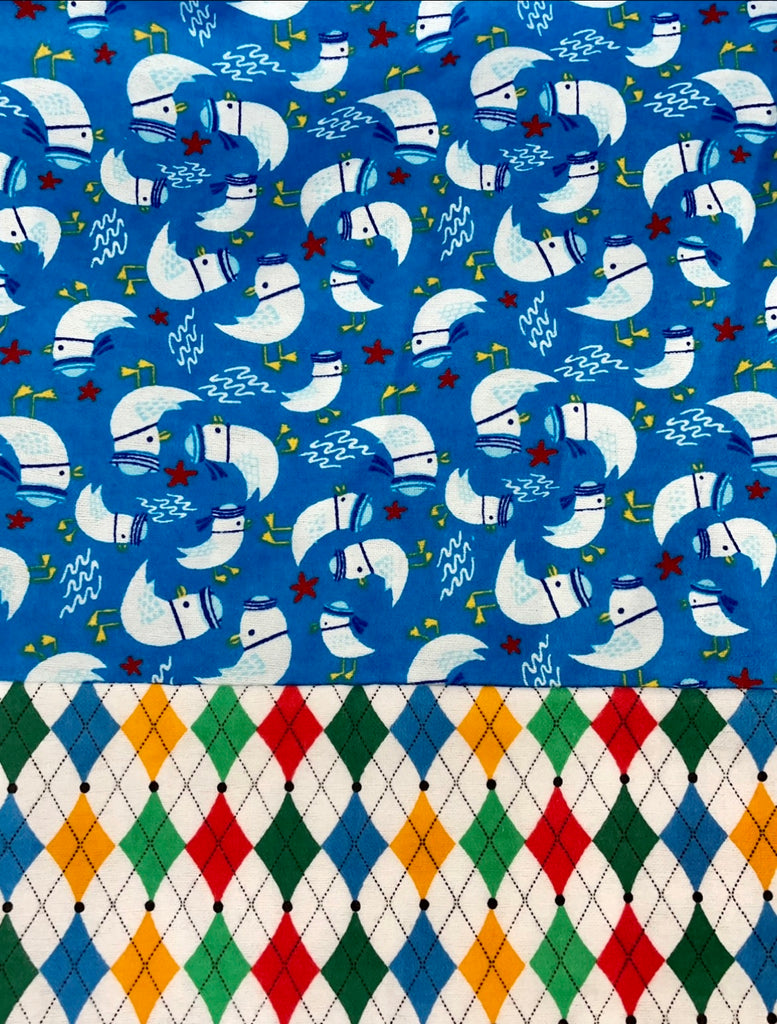 Flannel PANT -  Blue Bird w/ Argyle