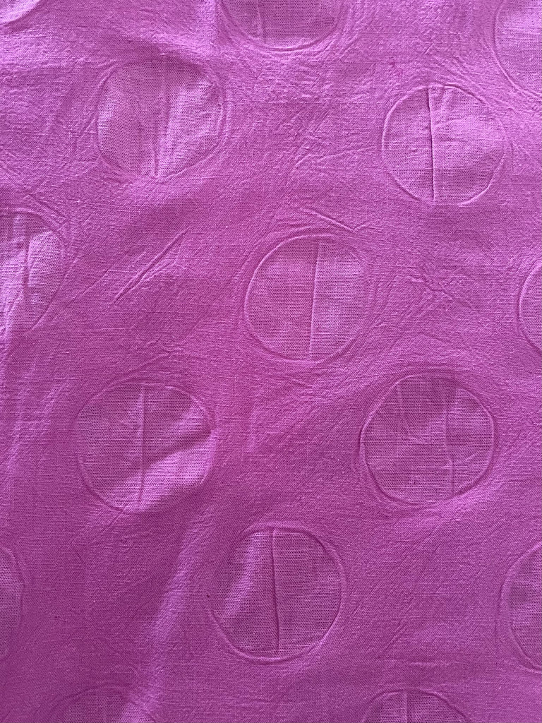 Cotton Pant - Pink (embossed circle)