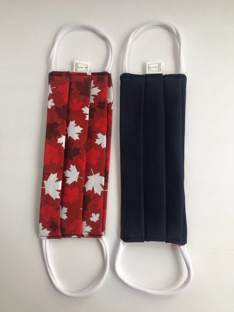 XL & Standard Mask - Red Canada & Navy