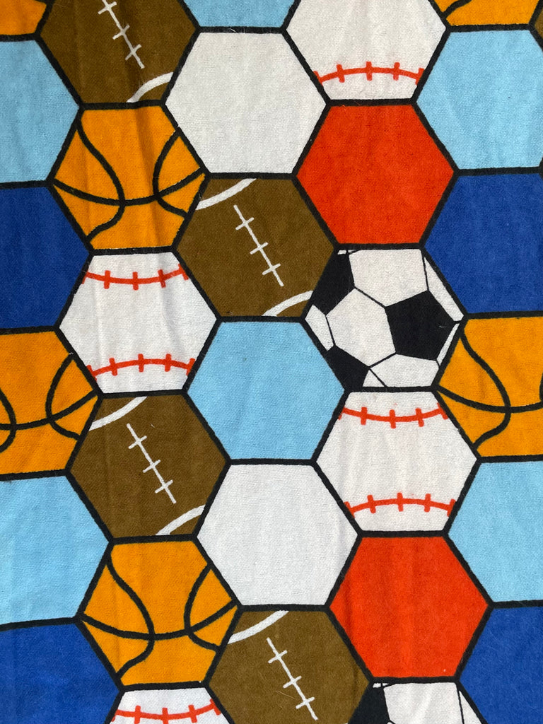 Flannel PANTS - Sports Hexagon Balls