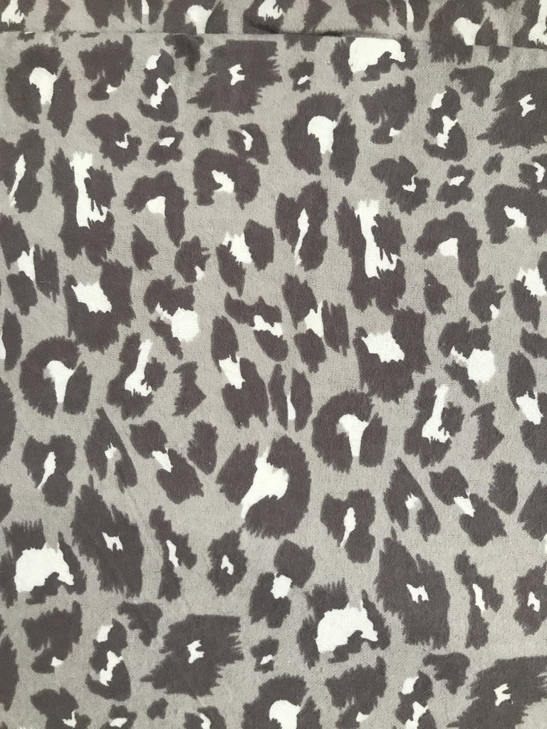 Female BOXERS Flannel - Grey Leopard