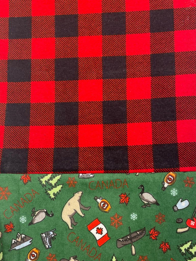 Flannel PANTS - Buffalo Check w/ Green Canada
