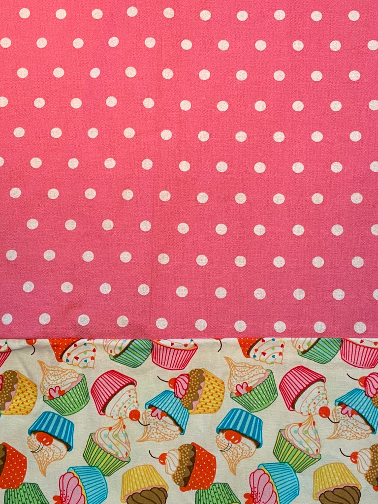 CAPRI Cotton - Pink Dot w/ Cupcake
