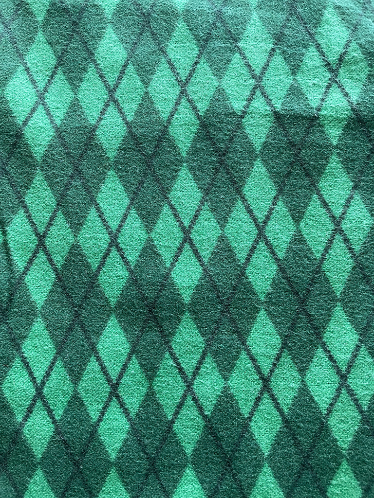 Flannel PANTs - Green Argyle