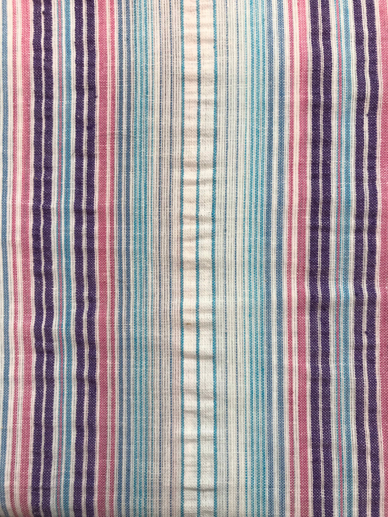 Cotton Pants- striped seersucker