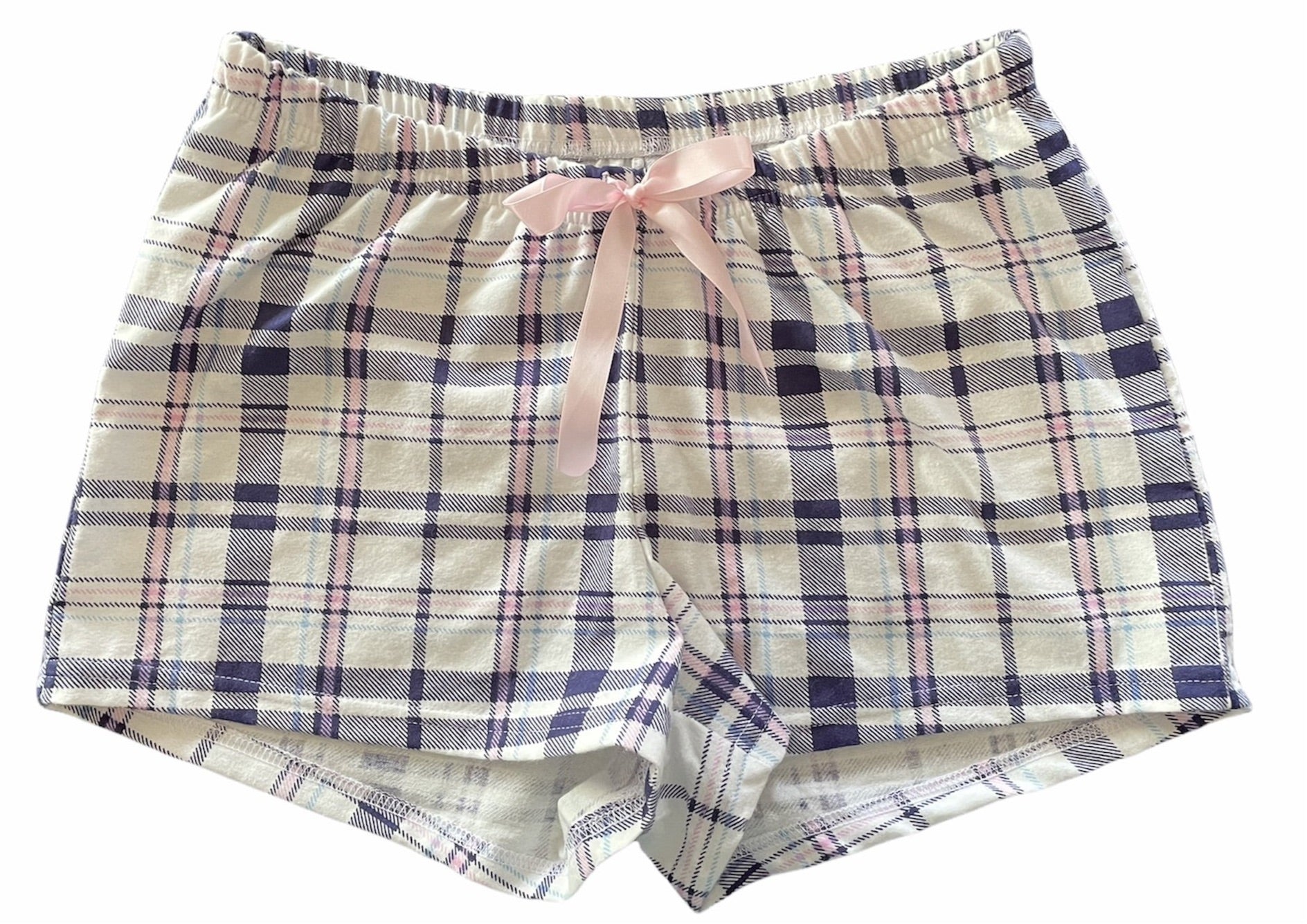 Patterned Flannel Boxer Pajama Shorts for Women -- 2.5-inch inseam